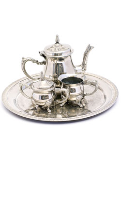 Silver plated tea set is an ever popular choice for a 23rd year wedding anniversary gift