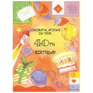 Congratulations on your 40th Birthday Greeting Card