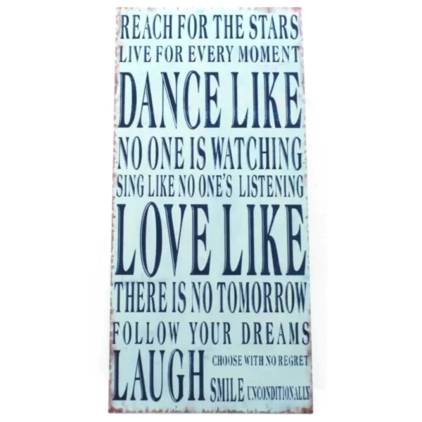 Tin Plaques for Life - Reach for the Stars