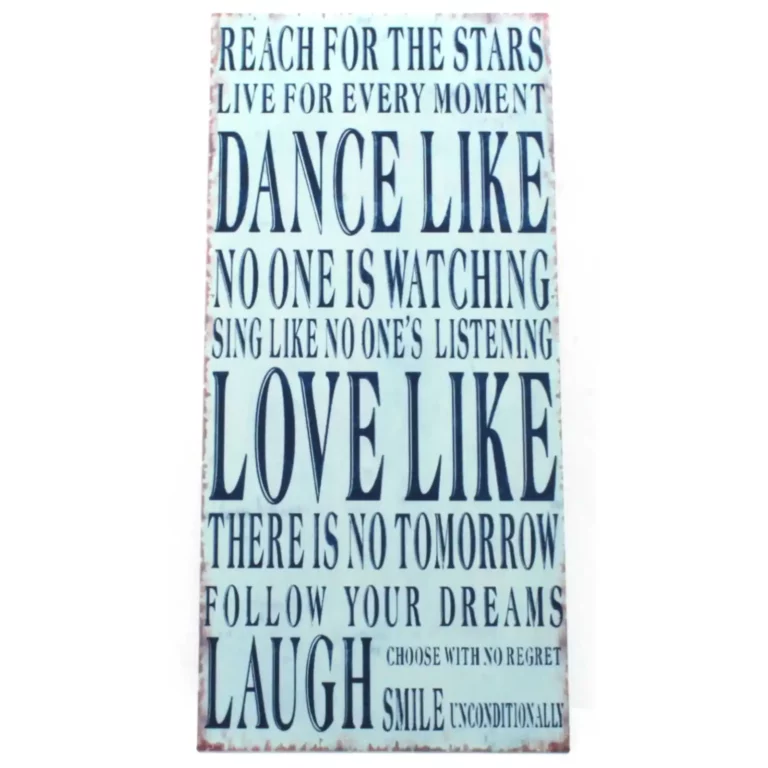 Tin Plaques for Life - Reach for the Stars