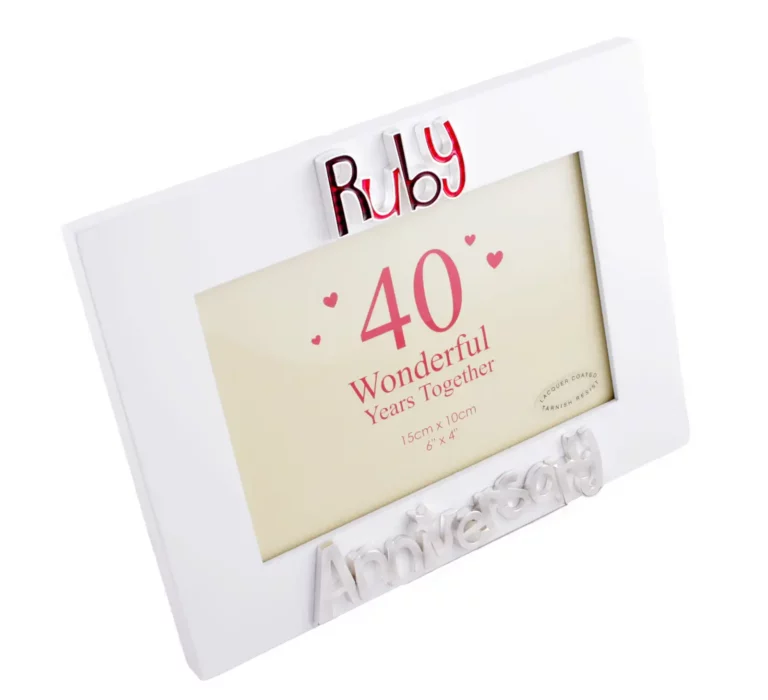 Ruby Anniversary Photo Frame