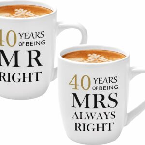 40 Years Mr & Mrs Always Right Mugs