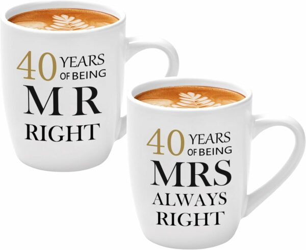 40 Years Mr & Mrs Always Right Mugs