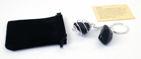 Black Onyx Keychain