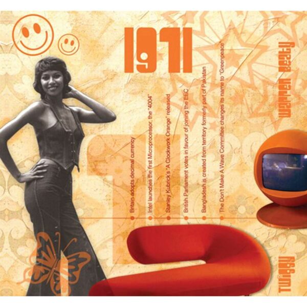 54th Anniversary Card with Original Hit Music of 1971. A Time to Remember, The Classic Years. - Image 3