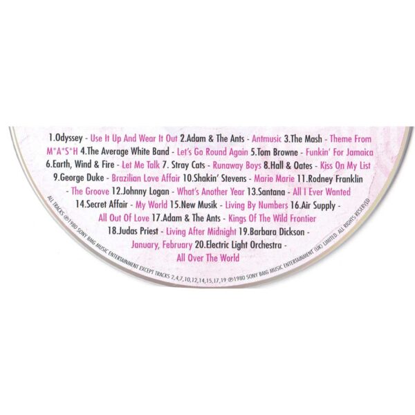 45th Anniversary Card with Original Hit Music of 1980. A Time to Remember, The Classic Years. - Image 2