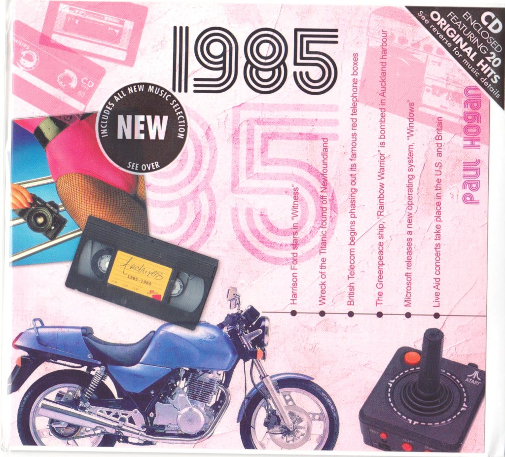 39th Anniversary Card with Original Hit Music of 1985. A Time to Remember, The Classic Years.