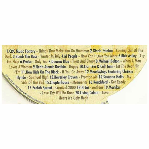34th Anniversary Card with Original Hit Music of 1991. A Time to Remember, The Classic Years. - Image 2