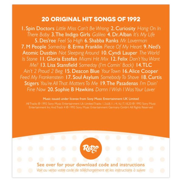 33rd Anniversary Card with Original Hit Music of 1992. A Time to Remember, The Classic Years. - Image 3