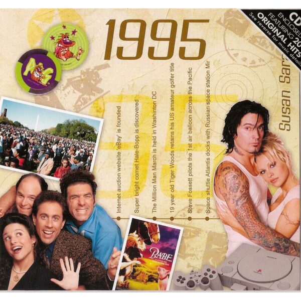 Hit Music of 1995 CD and Greeting Card