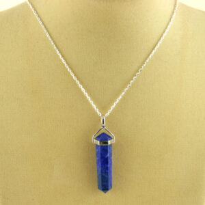 Lapis Lazuli Crystal Point Pendant