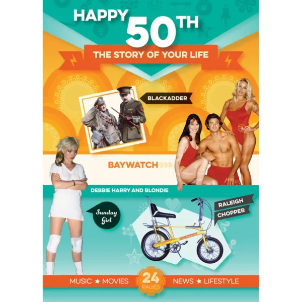 The Music of your Life: Happy 50th Booklet Greeting Card With Music Download - Image 3