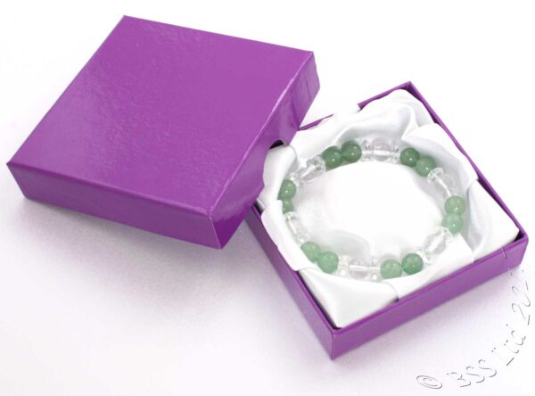 Amethyst and Crystal bracelet in a presentation jewellery box