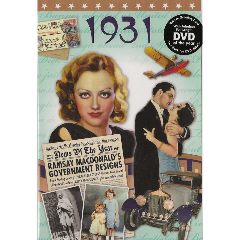 DVD with Memories from 1931 and a Greeting Card in one