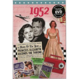 DVD with Memories from 1952 and a Greeting Card in one