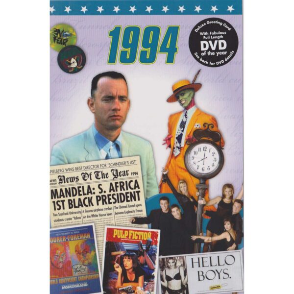 DVD with Memories from 1994 and a Greeting Card in one