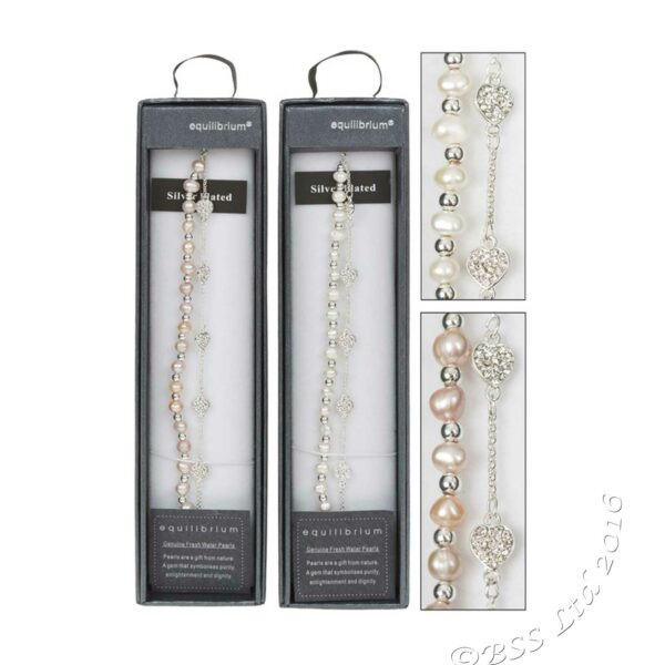 Fresh Water Pearl Bracelet Lavender - Image 3