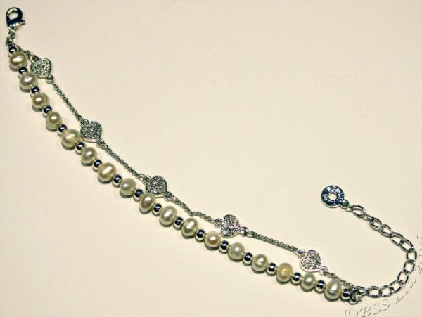 Fresh Water Pearl Bracelet Lavender - Image 2