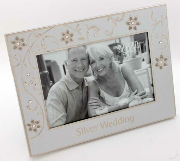 Silver Wedding 25th Anniversary 6" x 4" Photo Frame