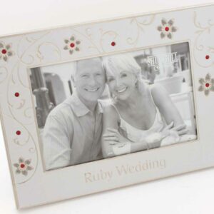 Ruby Wedding 40th Anniversary 6" x 4" Photo Frame