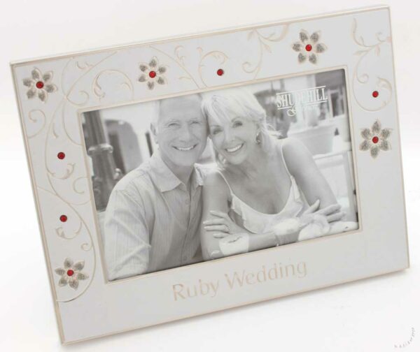 Ruby Wedding 40th Anniversary 6" x 4" Photo Frame