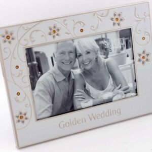 Golden Wedding 50th Anniversary 6" x 4" Photo Frame