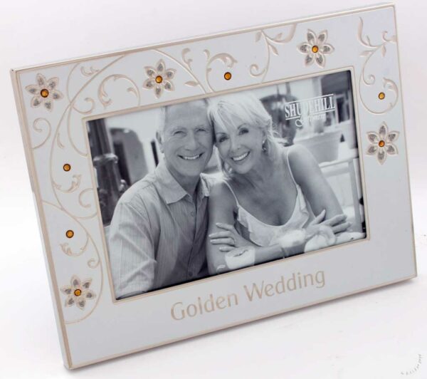 Golden Wedding 50th Anniversary 6" x 4" Photo Frame