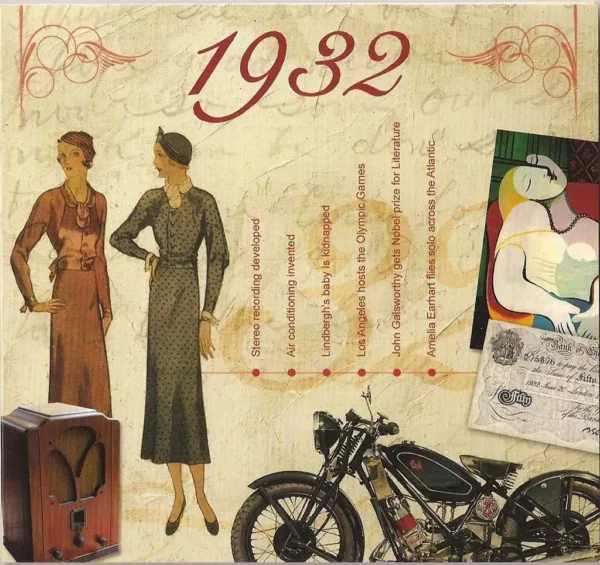 1930's Birthday Greeting Card and Gift in one, includes Hit Music of the year - Image 3