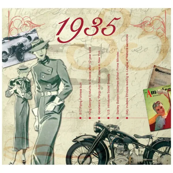 1930's Birthday Greeting Card and Gift in one, includes Hit Music of the year - Image 6