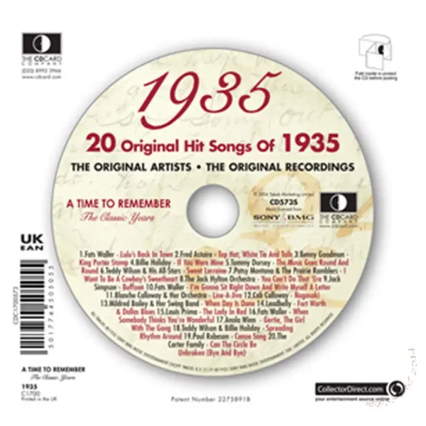 1930's Birthday Greeting Card and Gift in one, includes Hit Music of the year - Image 15