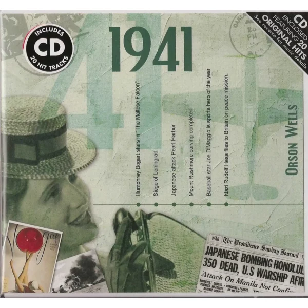 1940's Birthday Greeting Card and Gift in one, includes Hit Music of the year - Image 8