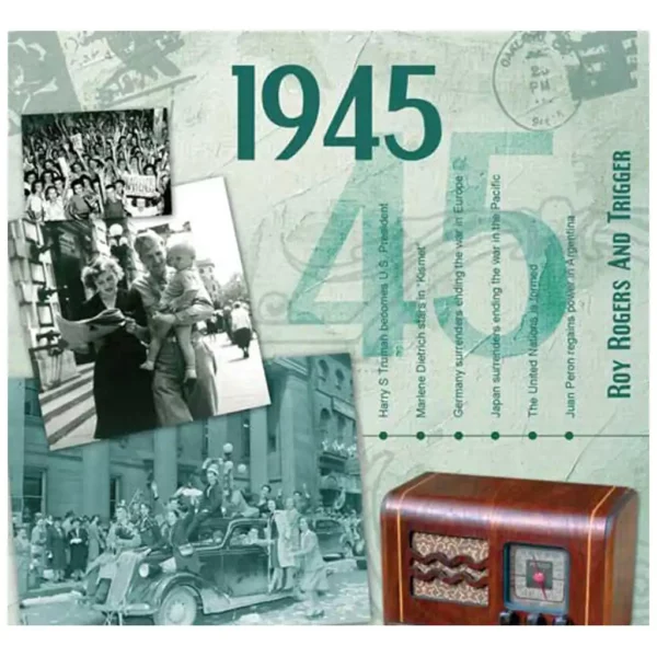 1940's Birthday Greeting Card and Gift in one, includes Hit Music of the year - Image 5