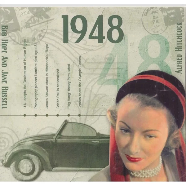 1940's Birthday Greeting Card and Gift in one, includes Hit Music of the year - Image 11