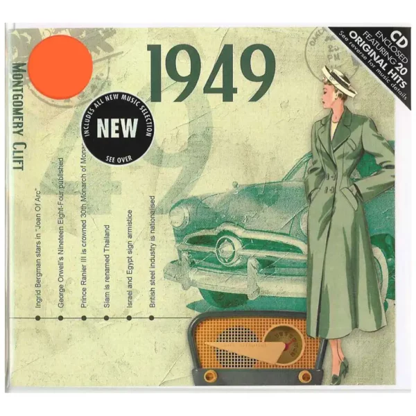 1940's Birthday Greeting Card and Gift in one, includes Hit Music of the year - Image 2