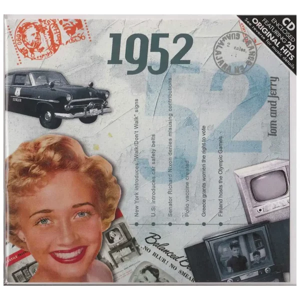 1950's Birthday Greeting Card and Gift in one, includes Hit Music of the year - Image 4