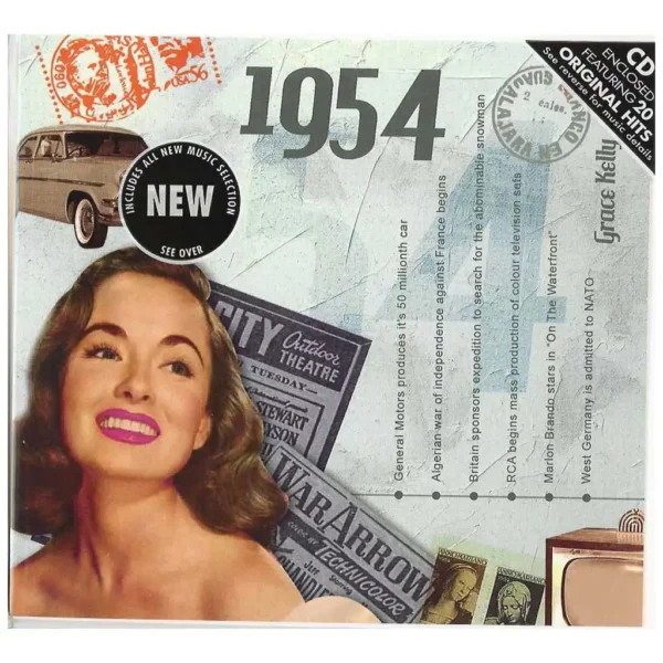 1950's Birthday Greeting Card and Gift in one, includes Hit Music of the year - Image 6