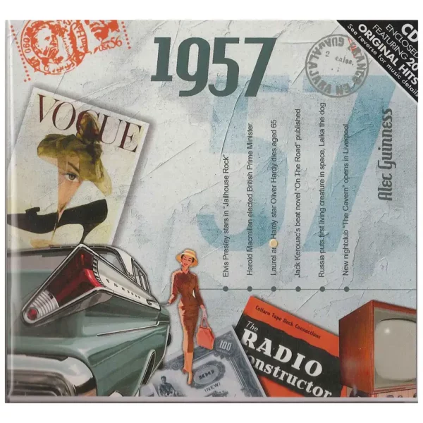 1950's Birthday Greeting Card and Gift in one, includes Hit Music of the year - Image 9