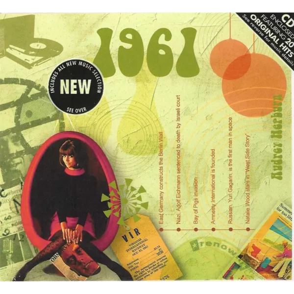 1960's Birthday Greeting Card and Gift in one, includes Hit Music of the year - Image 3