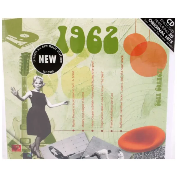 1960's Birthday Greeting Card and Gift in one, includes Hit Music of the year - Image 4