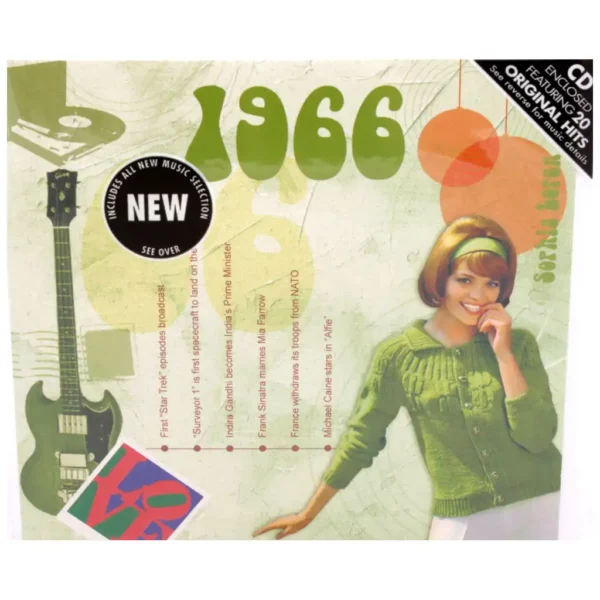 1960's Birthday Greeting Card and Gift in one, includes Hit Music of the year - Image 8