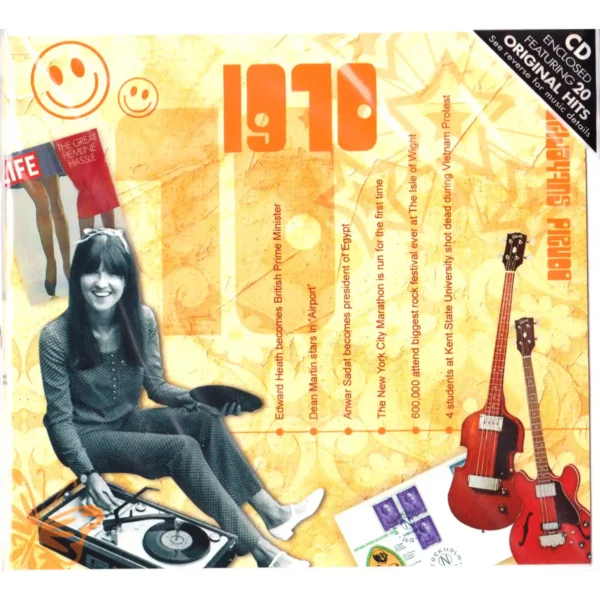 1970's Birthday Greeting Card and Gift in one, includes Hit Music of the year - Image 16
