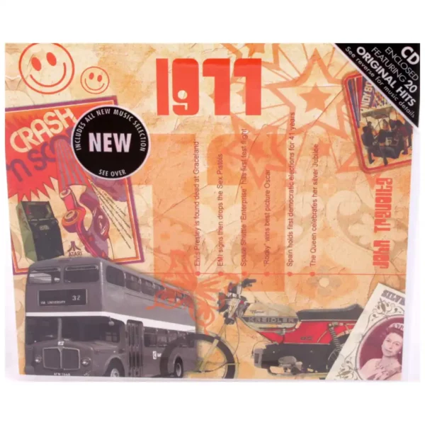 1970's Birthday Greeting Card and Gift in one, includes Hit Music of the year - Image 11