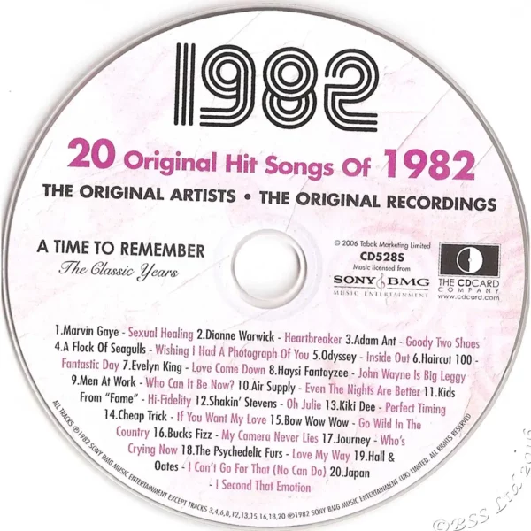 1980's Birthday Greeting Card and Gift in one, includes Hit Music of the year - Image 14