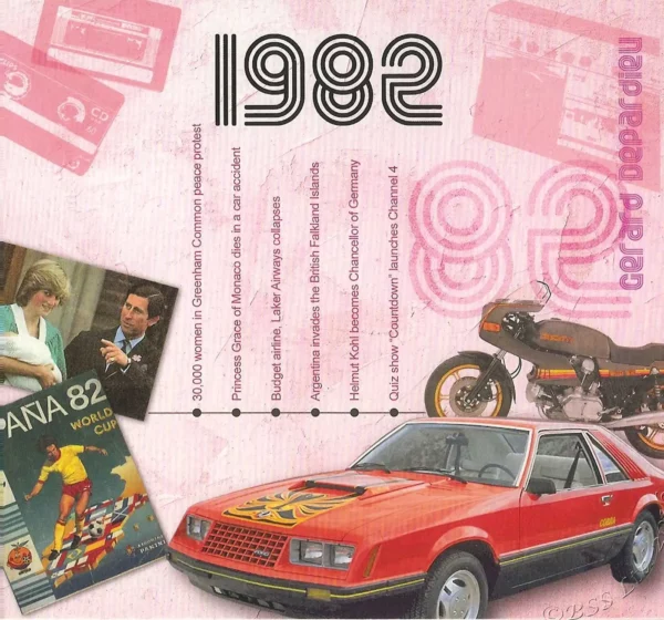 1980's Birthday Greeting Card and Gift in one, includes Hit Music of the year - Image 4