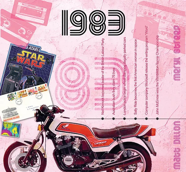 1980's Birthday Greeting Card and Gift in one, includes Hit Music of the year - Image 5
