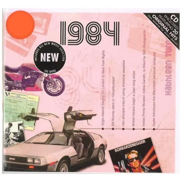 1980's Birthday Greeting Card and Gift in one, includes Hit Music of the year - Image 6