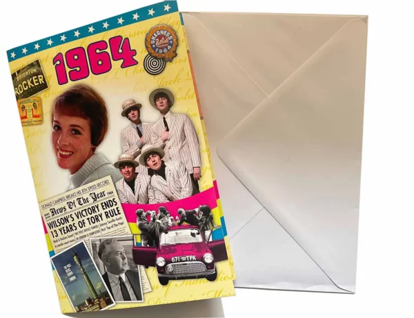 Birthday gifts - DVD News reel from their Birth year (1960s) with Greeting Card - Image 13