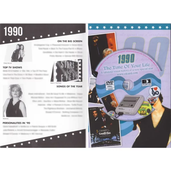 Birthday gifts - DVD News reel from their Birth year (1990s) with Greeting Card - Image 8