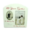 Amore Wedding Anniversary Gift ~ Cream Photo Frame - double aperture - Image 4