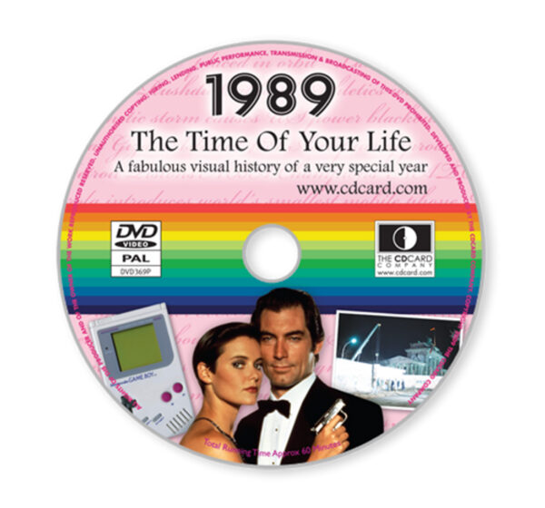 35th Anniversary Greeting Card Coral Wedding Birthday What Happened UK 1989 DVD